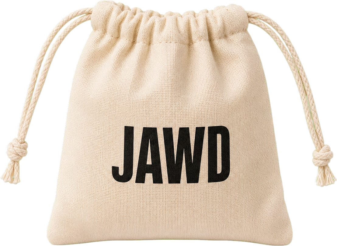 JAWD cotton carry pouch