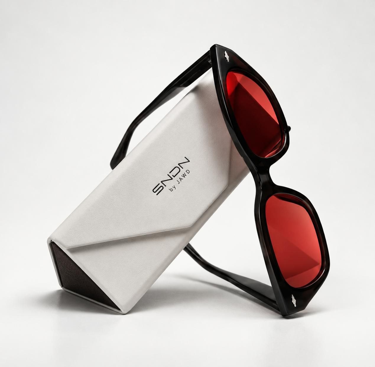 Original supplied glasses and case photograph